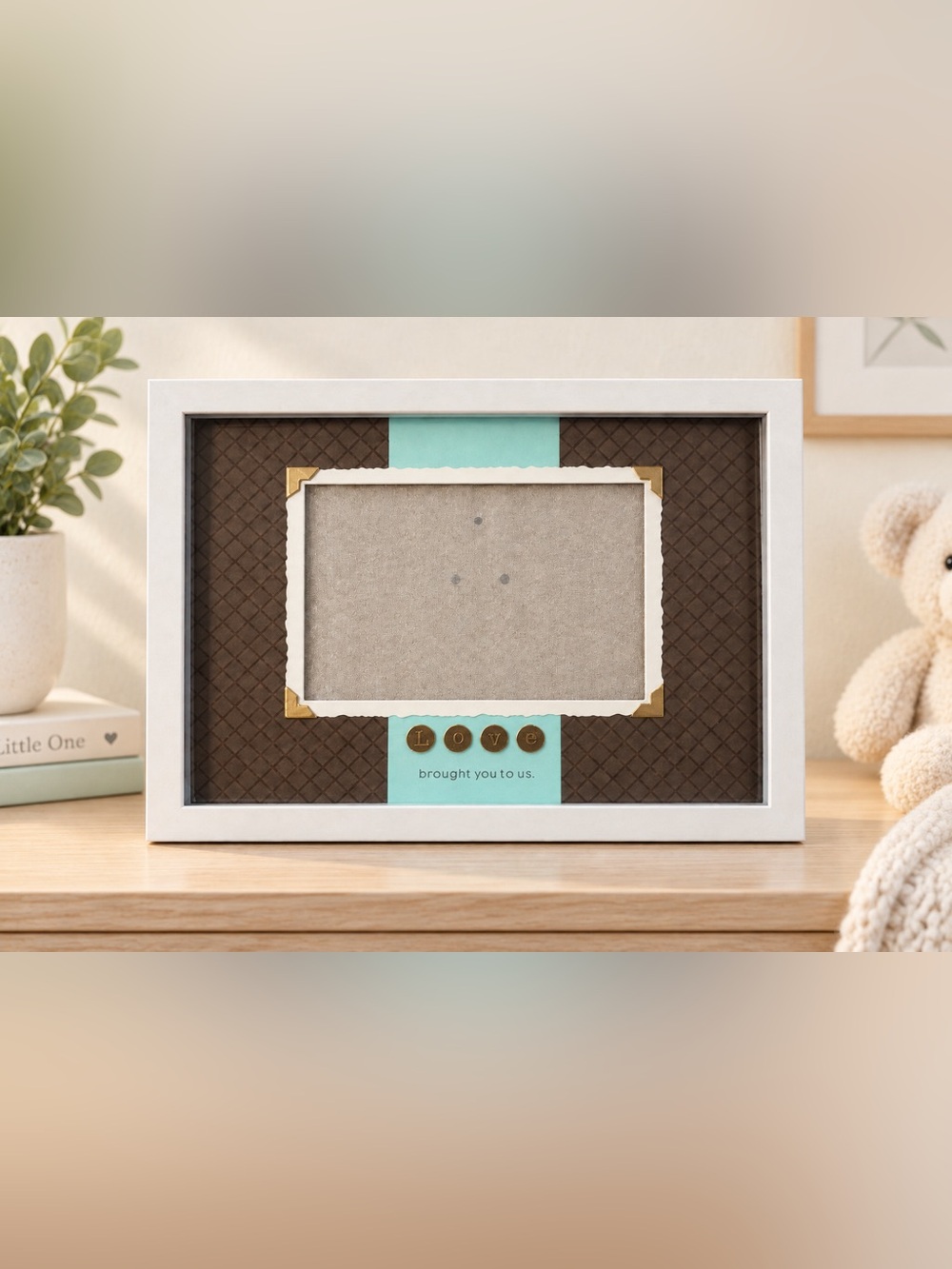 Hallmark Love Brought You to Us 6x4 White Shadow Box Frame